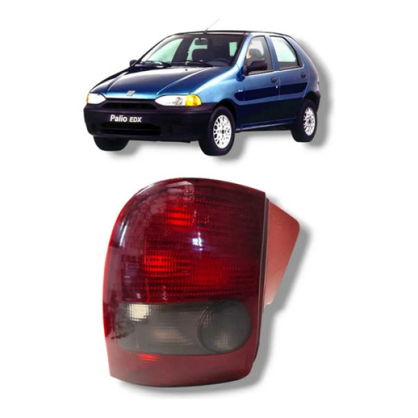 Lanterna Traseira Direita Fume Fiat Palio 1996 A 2000 Direito/passageiro Vermelho