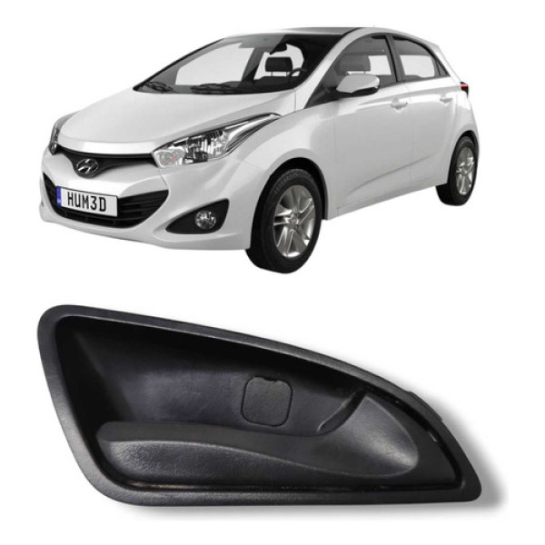 Maçaneta Interna Direita Hyundai Hb20 2013 A 2019 Original Preto Dianteira/traseira