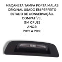 Maçaneta C/luz Placa Tampa Traseira Chevrolet Cruze Original