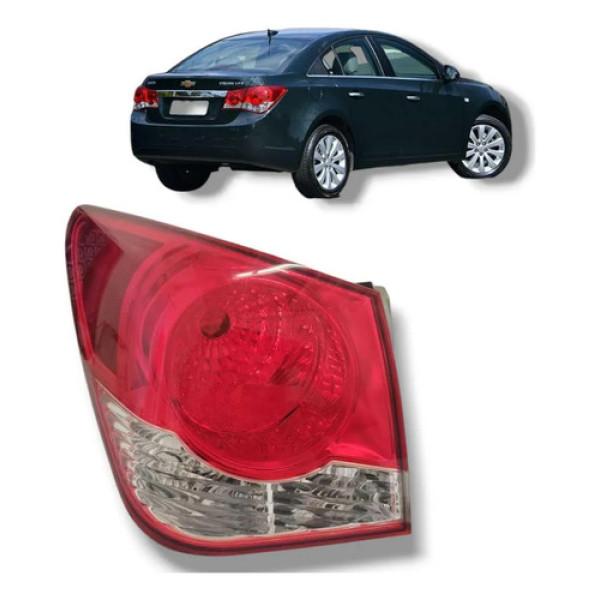 Lanterna Traseira Esquerda Gm Cruze 2012 A 2016 Esquerdo/motorista Vermelho