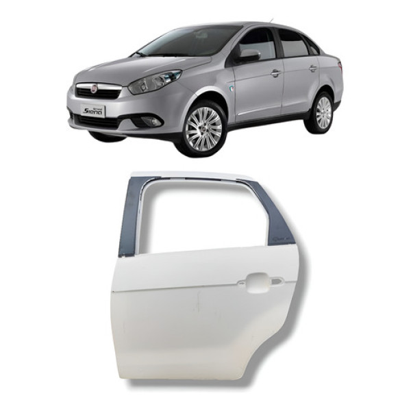 Porta Traseira Esquerda Fiat Grand Siena 2012 2021 Original