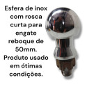 Esfera De Inox Rosca Curta Engate Reboque De 50mm Original