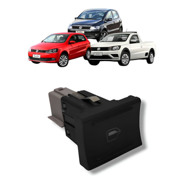 Botão Vidro Elétrico Traseiro Painel Vw Gol 2008 A 2014