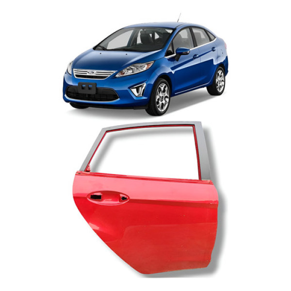 Porta Traseira Direita Ford Fiesta Mexicano 2011 2016 Origi