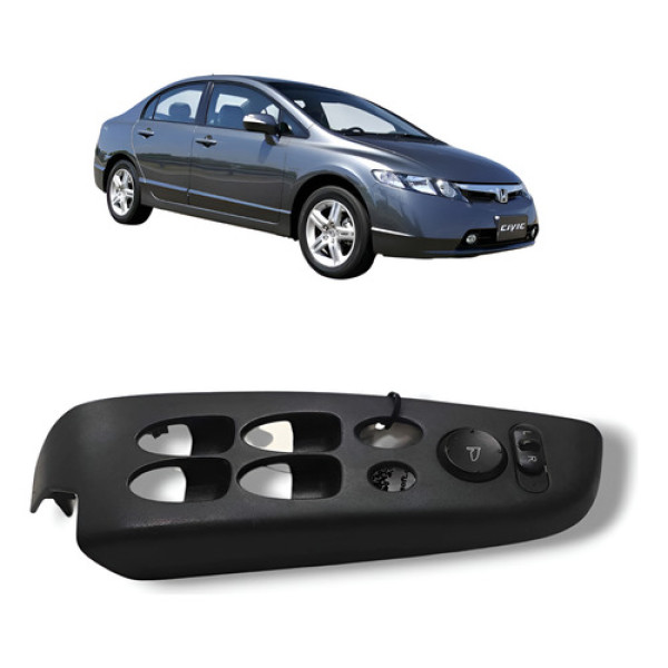 Acabamento Botões Vidro Dianteiro Esquerdo Usado Civic G8