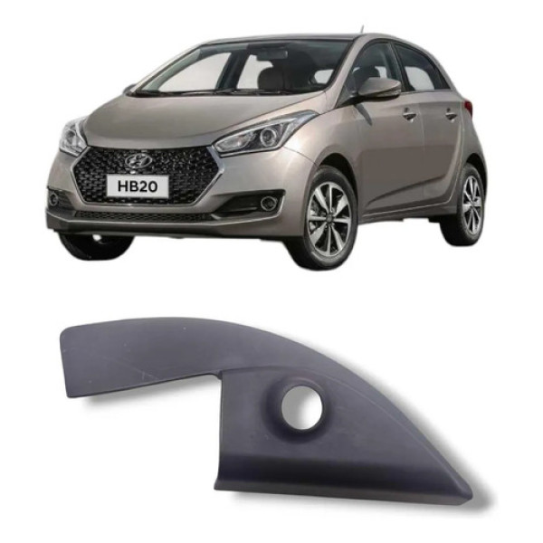 Acabamento Interno Retrovisor Direito Hyundai Hb20 2013 2019 Preto