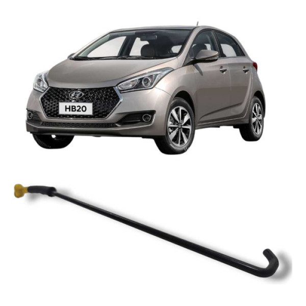 Vareta Capô Hyundai Hb20 2013 A 2019 Original Preto