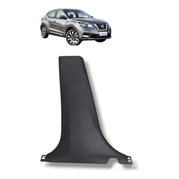 Moldura Coluna Inferior Lateral Esquerda Nissan Kicks 17 -21