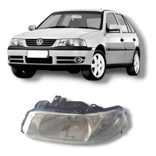 Farol Dianteiro Esquerdo Do Gol G3 De 2000 A 2005 Original   Esquerdo/motorista