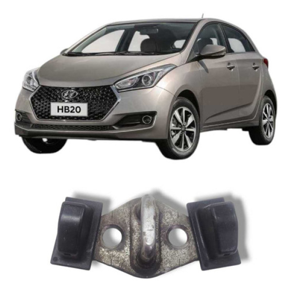 Batente Porta Malas Hyundai Hb20 2013 A 2019 Prateado