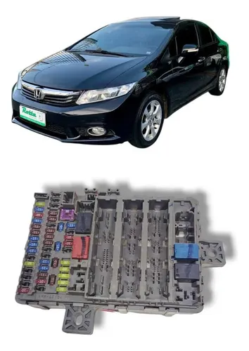 Caixa Fusível Honda Civic 2012 2016 Original Cinza
